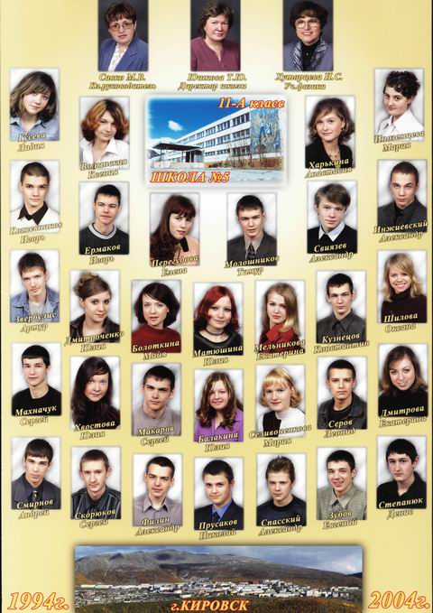 Выпуск 2004г. 11а